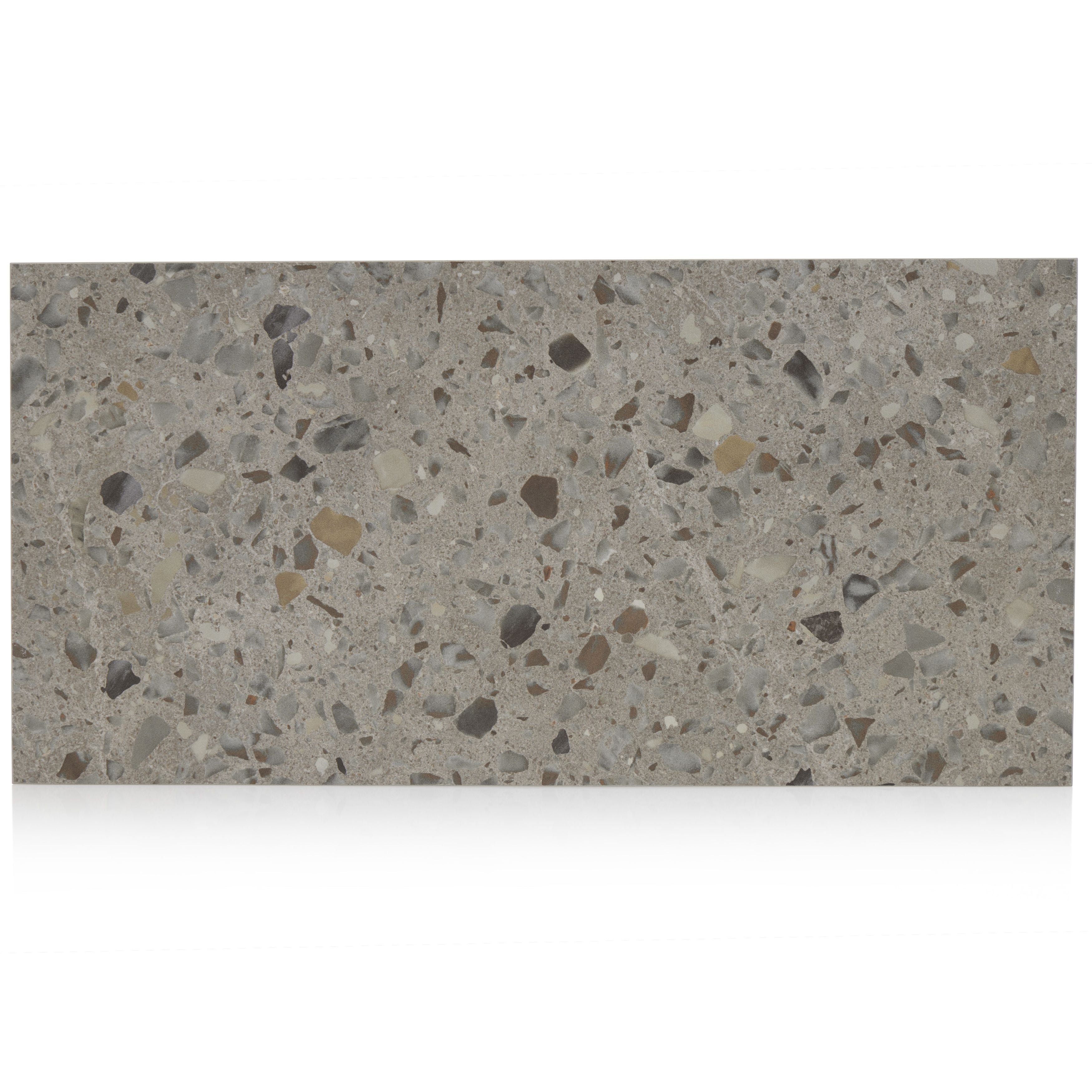 12x24 Fragment Taupe matte porcelain tile - Industry Tile